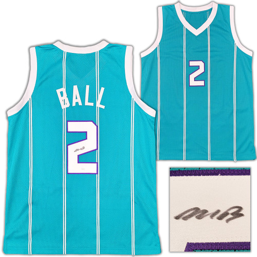 Charlotte Hornets LaMelo Ball Autographed Teal Jersey JSA Stock #207820