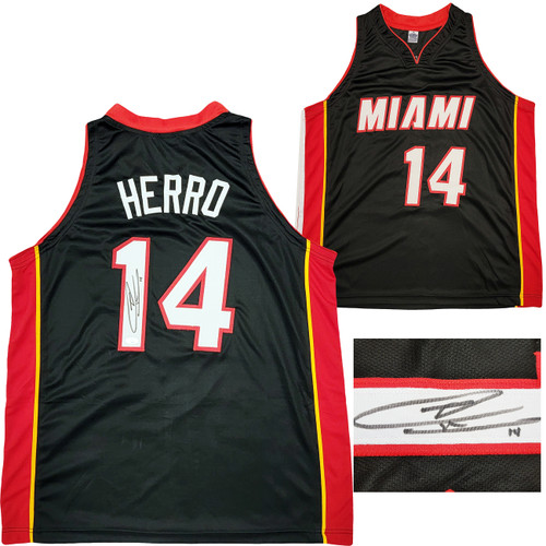 Miami Heat Tyler Herro Autographed Black Jersey JSA Stock #207951