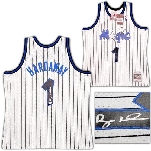 Orlando Magic Anfernee Penny Hardaway Autographed White Authentic Mitchell & Ness 1993-94 Hardwood Classic Swingman Jersey Size XL PSA/DNA Stock #208254