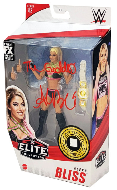 Alexa Bliss Autographed WWE Elite Collection #82 Action Figure "The Goddess" Beckett BAS Witness Stock #208694