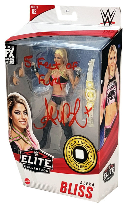 Alexa Bliss Autographed WWE Elite Collection #82 Action Figure "5 Feet Of Fury" Beckett BAS Witness Stock #208696