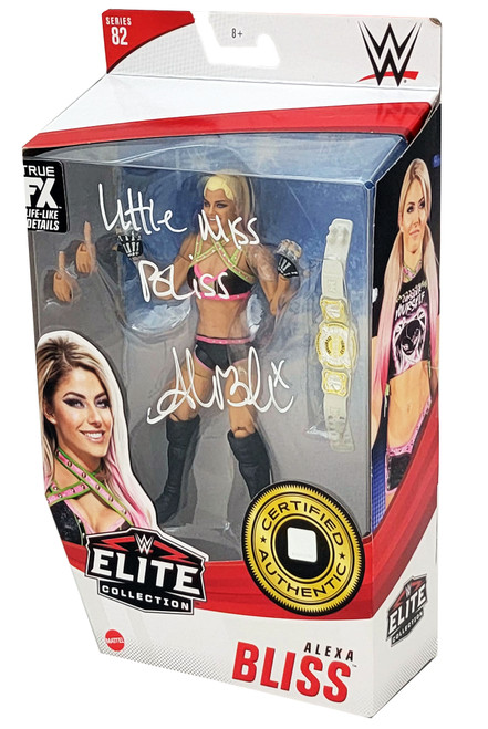 Alexa Bliss Autographed WWE Elite Collection #82 Action Figure "Little Miss Bliss" Beckett BAS Witness Stock #208701