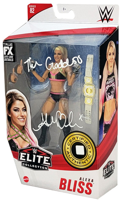 Alexa Bliss Autographed WWE Elite Collection #82 Action Figure "The Goddess" Beckett BAS Witness Stock #208702