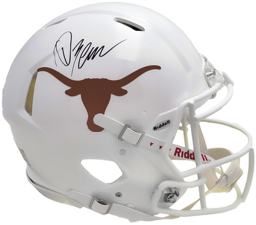 Quinn Ewers Autographed Texas Longhorns White Full Size Authentic Speed Helmet Beckett BAS Witness Stock #209470