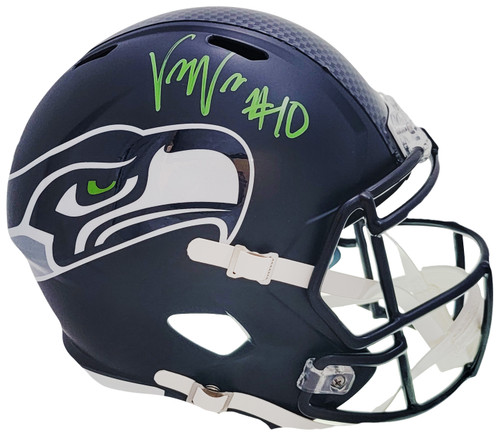 Uchenna Nwosu Autographed Seattle Seahawks Blue Full Size Replica Speed Helmet MCS Holo Stock #211032