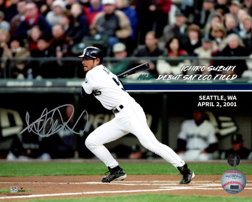 Ichiro Suzuki Autographed 8x10 Photo Seattle Mariners MLB Debut IS Holo Stock #212172