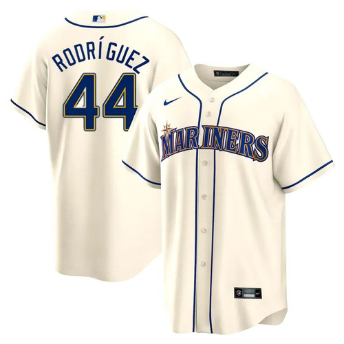 Seattle Mariners Julio Rodriguez Cream Nike Jersey Size XL Stock #215382