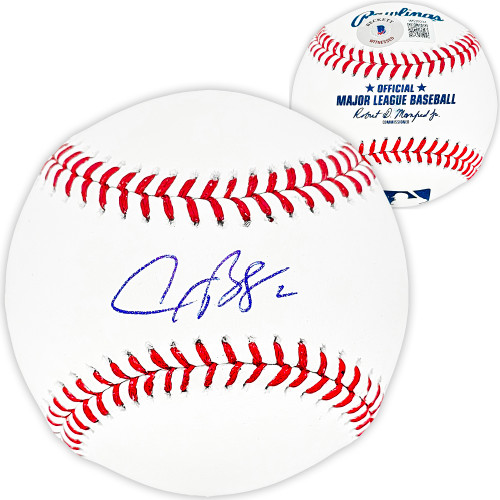 Alex Bregman Autographed Official MLB Baseball Houston Astros Beckett BAS Witness Stock #215395