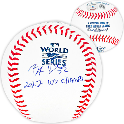 Bryan Abreu Autographed Official 2022 World Series MLB Baseball Houston Astros "2022 WS Champions" Beckett BAS Witness Stock #215411