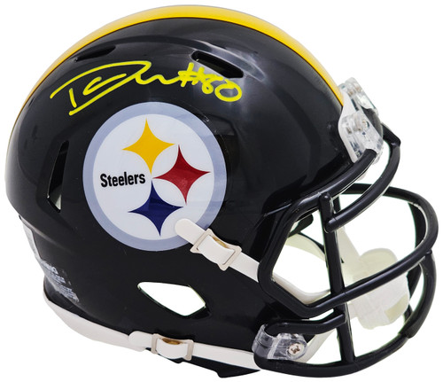 Darnell Washington Autographed Pittsburgh Steelers Black Speed Mini Helmet Beckett BAS Witness Stock #216802