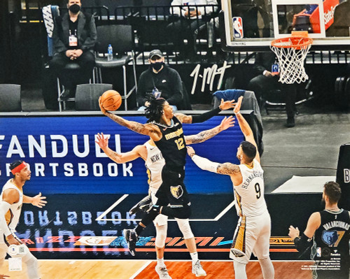 Ja Morant Autographed 16x20 Photo Memphis Grizzlies Beckett BAS QR Stock #218593