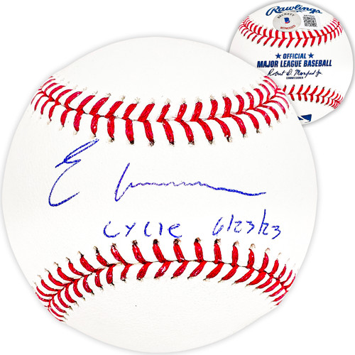 Elly De La Cruz Autographed Official MLB Baseball Cincinnati Reds "Cycle 6/23/23" Beckett BAS Witness Stock #220357