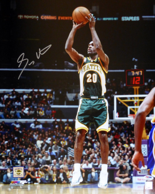 Gary Payton Autographed 16x20 Photo Seattle Sonics PSA/DNA Stock #105743