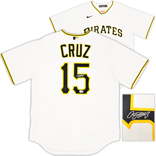 Pittsburgh Pirates Oneil Cruz Autographed White Nike Jersey Size L Beckett BAS QR Stock #220604