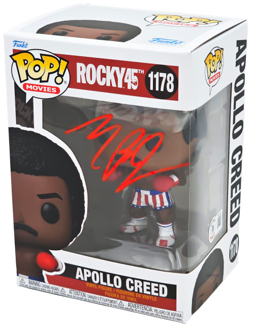 Michael B. Jordan Autographed Funko Pop Vinyl Figurine Beckett BAS Witness Stock #220631