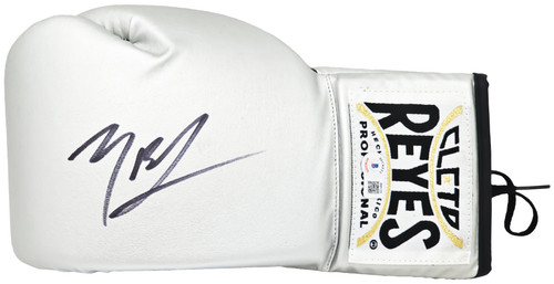 Michael B. Jordan Autographed Silver Reyes Boxing Glove Left Handed LH Beckett BAS Witness Stock #220641