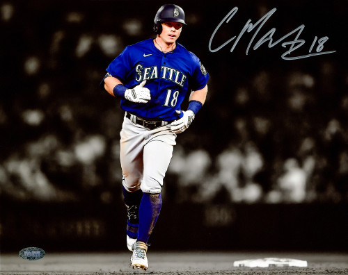 Cade Marlowe Autographed 8x10 Photo Seattle Mariners Angels Grand Slam Spotlight MCS Holo Stock #222011