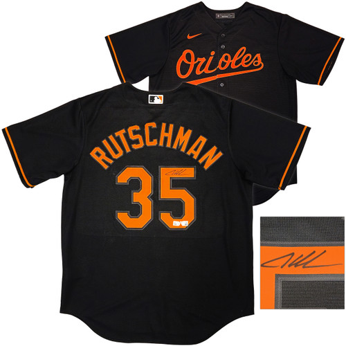 Baltimore Orioles Adley Rutschman Autographed Black Nike Jersey Size L Fanatics and MLB Holo Stock #222804