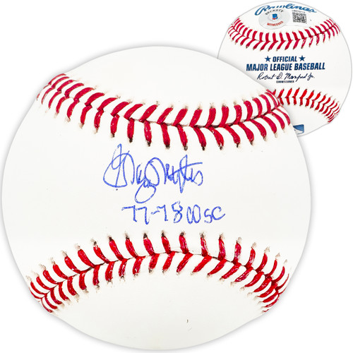Graig Nettles Autographed Official MLB Baseball New York Yankees "77 & 78 WSC" Beckett BAS Witness Stock #224695