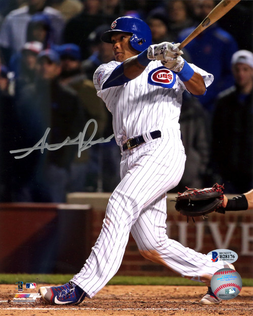 Addison Russell Autographed 8x10 Photo Chicago Cubs Beckett BAS Stock #115003