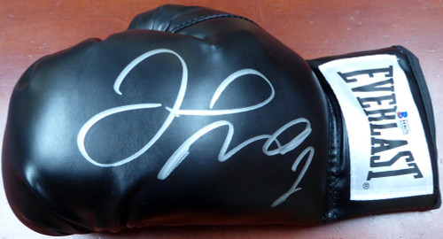 Floyd Mayweather Jr. Autographed Black Everlast Boxing Glove LH Beckett BAS Stock #121798