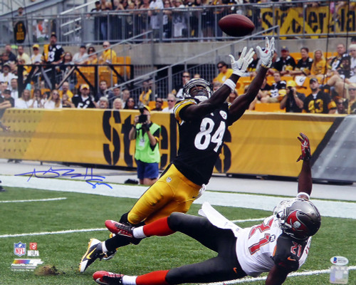 Antonio Brown Autographed 16x20 Photo Pittsburgh Steelers Beckett BAS Stock #121852