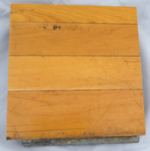 Chicago Bulls Game Used 6x6 Blonde Hardwood Floor Piece Michael Jordan Stock #123768