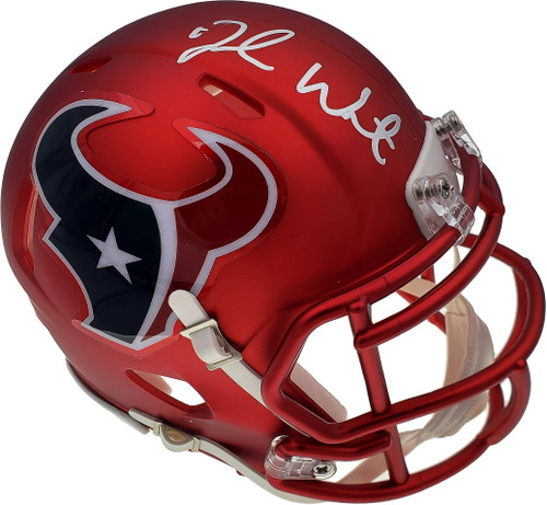 Deshaun Watson Autographed Houston Texans Blaze Mini Helmet Beckett BAS Stock #125279
