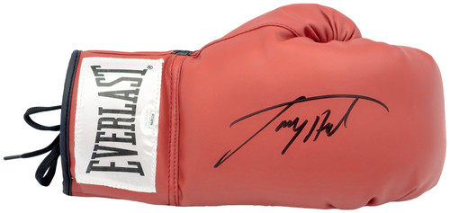 Larry Holmes Autographed Red Everlast Boxing Glove JSA Stock #227961