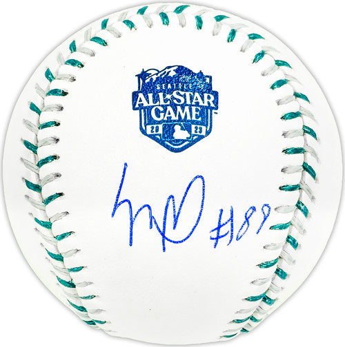 Luis Robert Jr. Autographed Official 2023 All Star Game Logo MLB Game Baseball Chicago White Sox Beckett BAS Witness Stock #227325