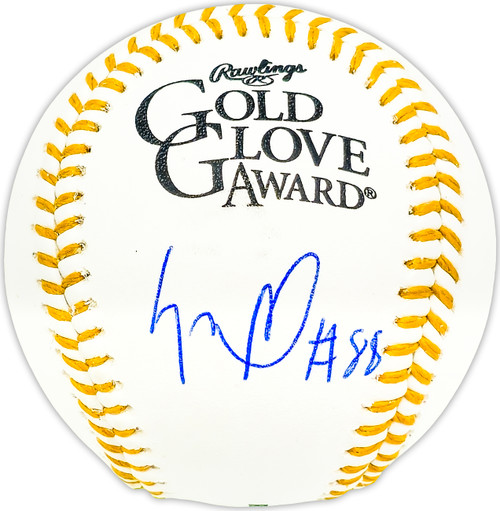 Luis Robert Jr. Autographed Official Gold Glove Logo MLB Baseball Chicago White Sox Beckett BAS Witness Stock #227327