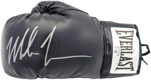 Mike Tyson Autographed Black Everlast Left Handed LH Boxing Glove Left Handed LH Boxing Glove JSA Stock #228078