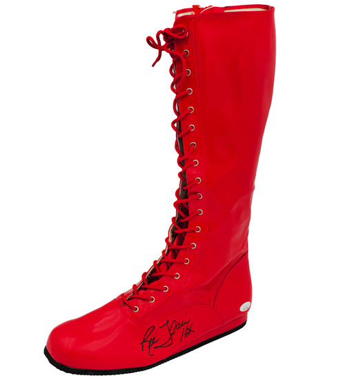 Ric Flair Autographed Red Left Footed Boot/Shoe WWE "16x" JSA Stock #228118