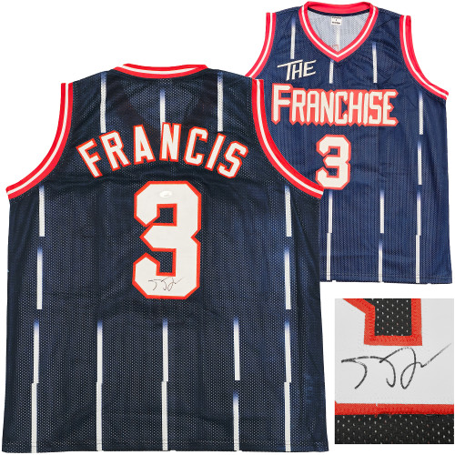 Houston Rockets Steve Francis Autographed Blue Jersey JSA Stock #228968