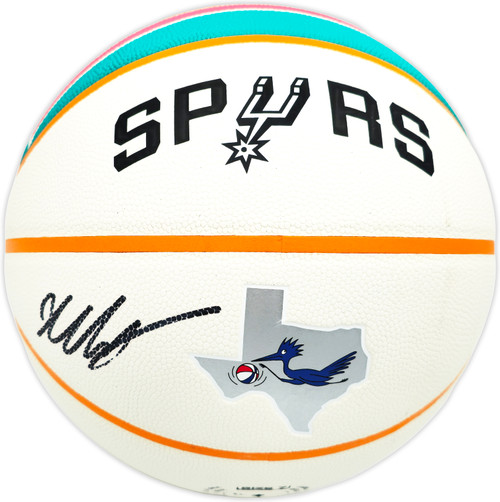 Victor Wembanyama Autographed City Edition Basketball San Antonio Spurs Fanatics Holo Stock #229512