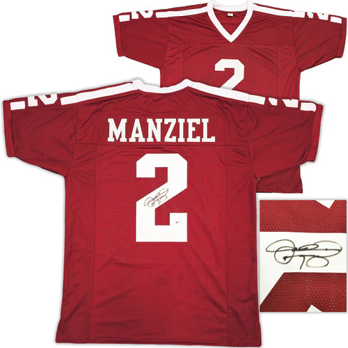 Texas A&M Aggies Johnny Manziel Autographed Maroon Jersey PSA/DNA Stock #229531