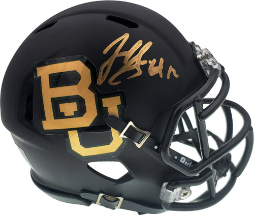 Josh Gordon Autographed Baylor Bears Matte Black Speed Mini Helmet Beckett BAS Stock #131615