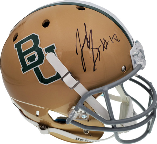 Josh Gordon Autographed Baylor Bears Gold Full Size Replica Helmet Beckett BAS Stock #131622