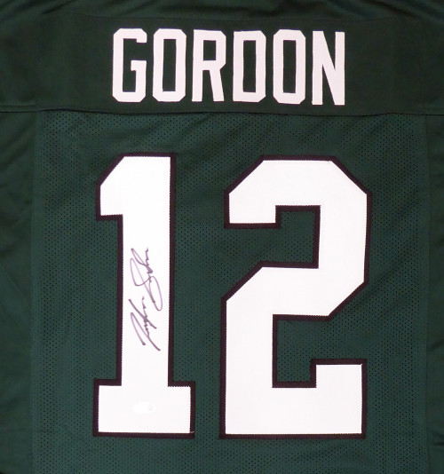 Baylor Bears Josh Gordon Autographed Green Jersey Beckett BAS Stock #135173