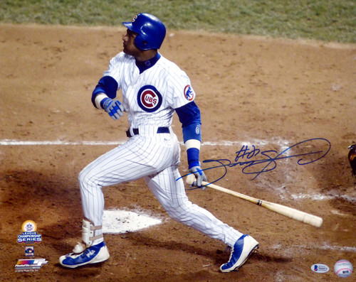 Sammy Sosa Autographed 16x20 Photo Chicago Cubs Beckett BAS Stock #148617