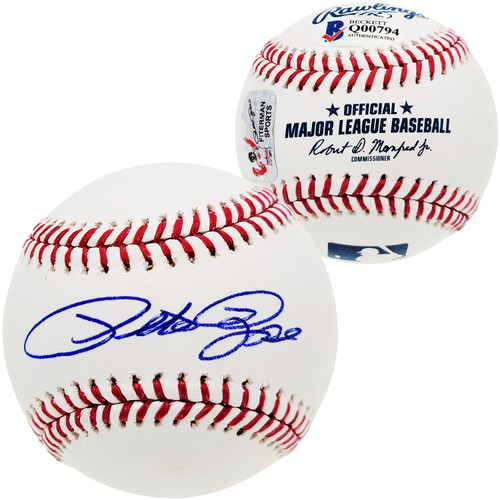 Pete Rose Autographed Official MLB Baseball Cincinnati Reds Beckett BAS Stock #159217