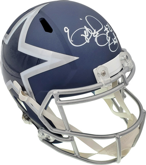 Ezekiel Elliott Autographed Dallas Cowboys AMP Full Size Speed Replica Helmet Beckett BAS Stock #159548