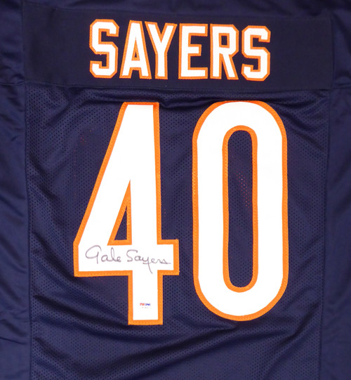 Chicago Bears Gale Sayers Autographed Blue Jersey PSA/DNA Stock #176027