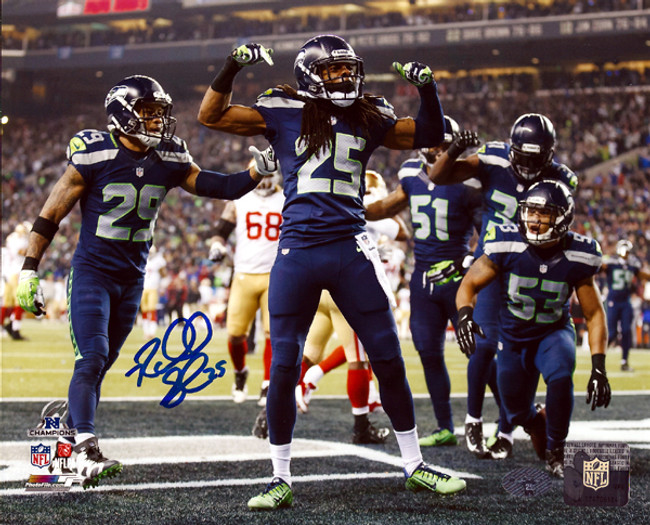 Richard Sherman Autographed 8x10 Photo Seattle Seahawks RS Holo Stock #71537