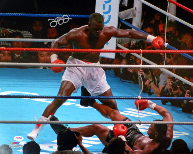 James "Buster" Douglas Autographed 16x20 Photo Vs. Tyson PSA/DNA Stock #104213