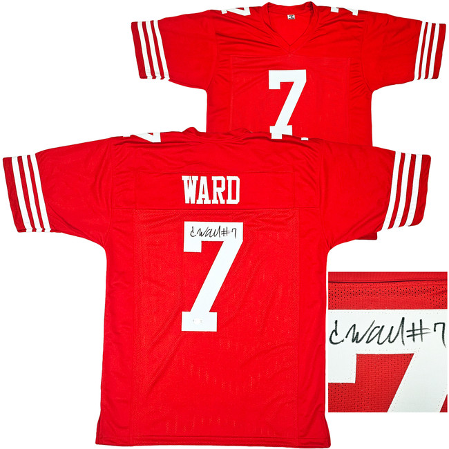 San Francisco 49ers Charvarius Ward Autographed Red Jersey Beckett BAS Witness Stock #218750