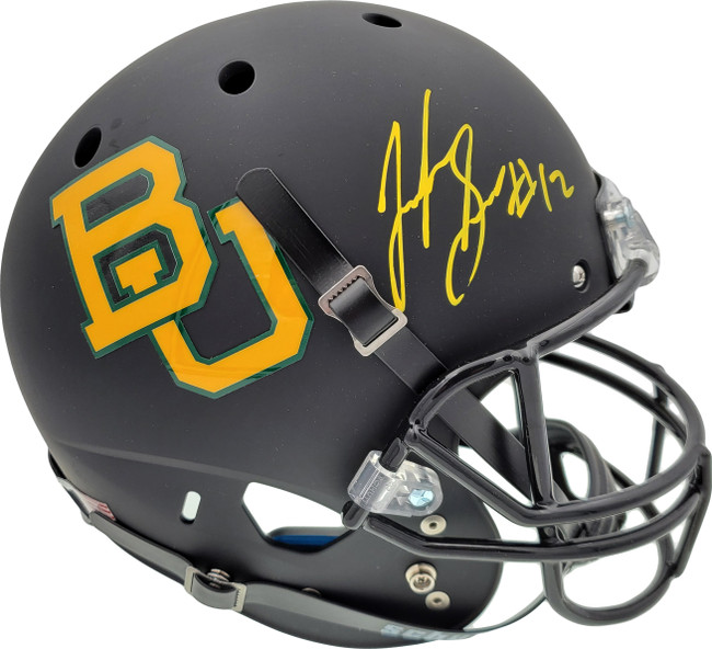 Josh Gordon Autographed Baylor Bears Matte Black Full Size Replica Helmet Beckett BAS Stock #131621