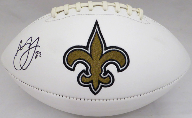 Marshon Lattimore Autographed New Orleans Saints White Logo Football Beckett BAS Stock #131954