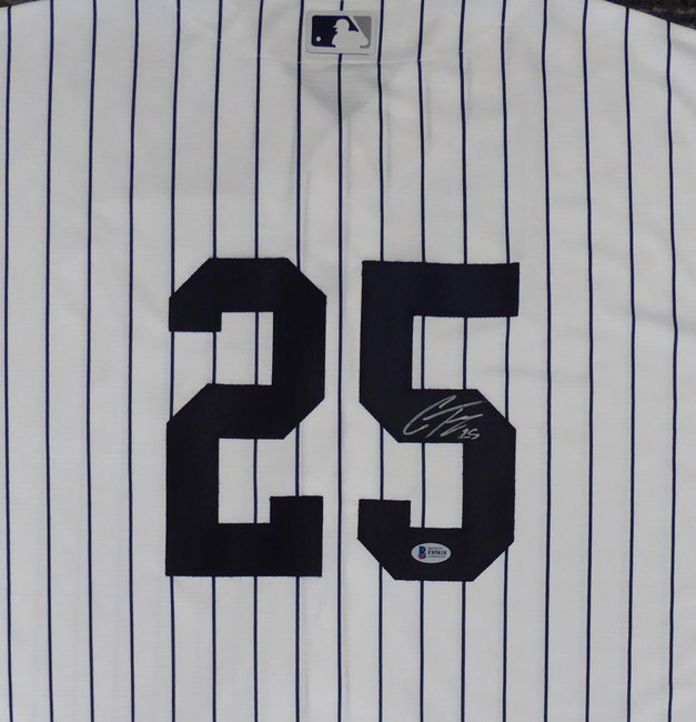 New York Yankees Gleyber Torres Autographed White Majestic Cool Base Jersey Size XL Beckett BAS Stock #147540