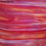 Orange-Red & Opal Wispy (WO27) - 12" x 12"